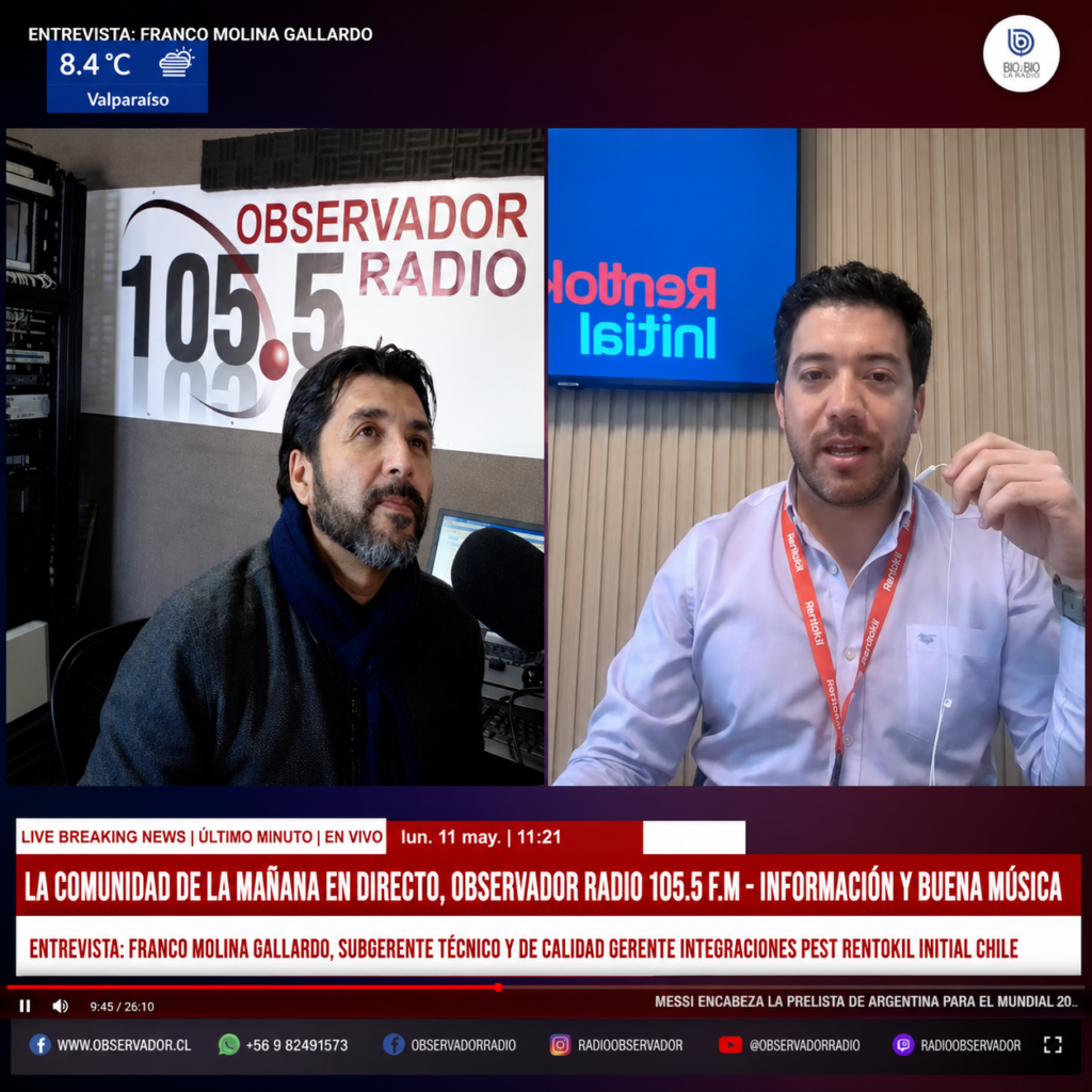 Entevista Franco Molina, subgerente técnico y de calidad de Rentokil